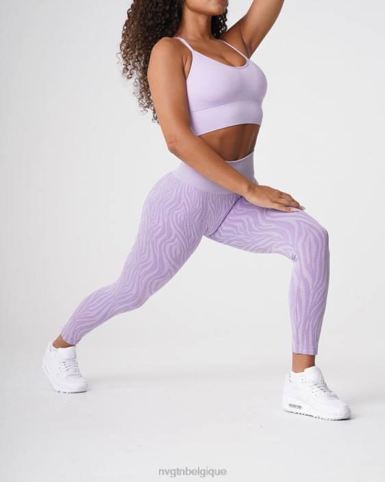 0LFV690 lilas aptitude NVGTN femmes leggings sans couture zèbre