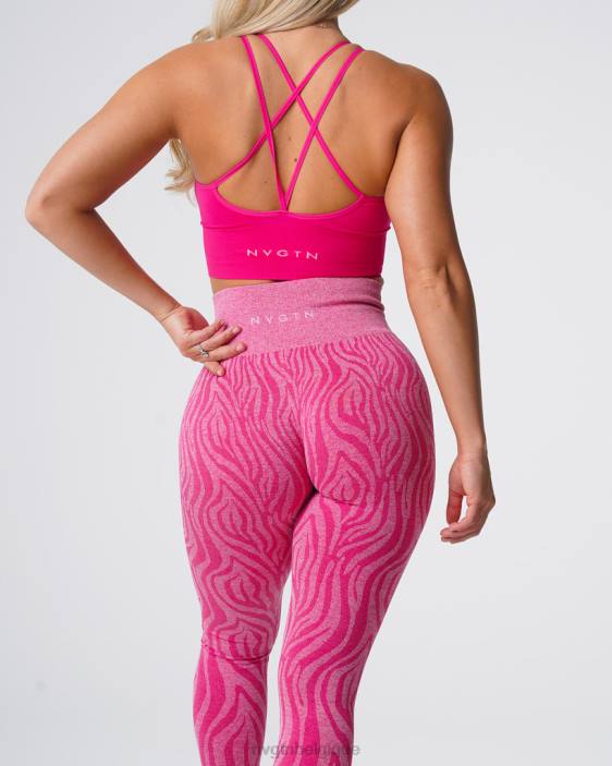 0LFV691 fuchsia aptitude NVGTN femmes leggings sans couture zèbre