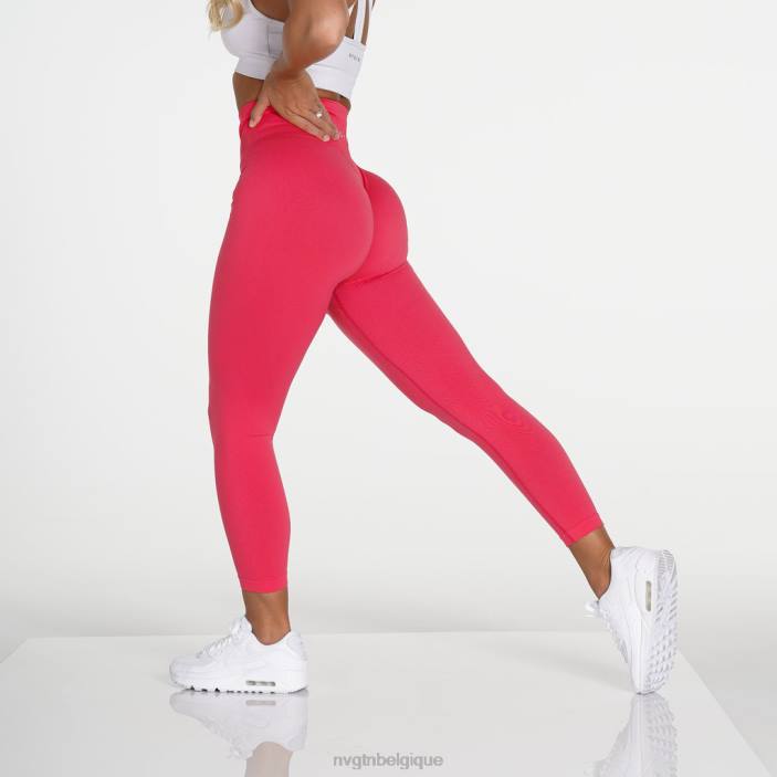 0LFV694 rose hawaïen aptitude NVGTN femmes leggings solides sans couture