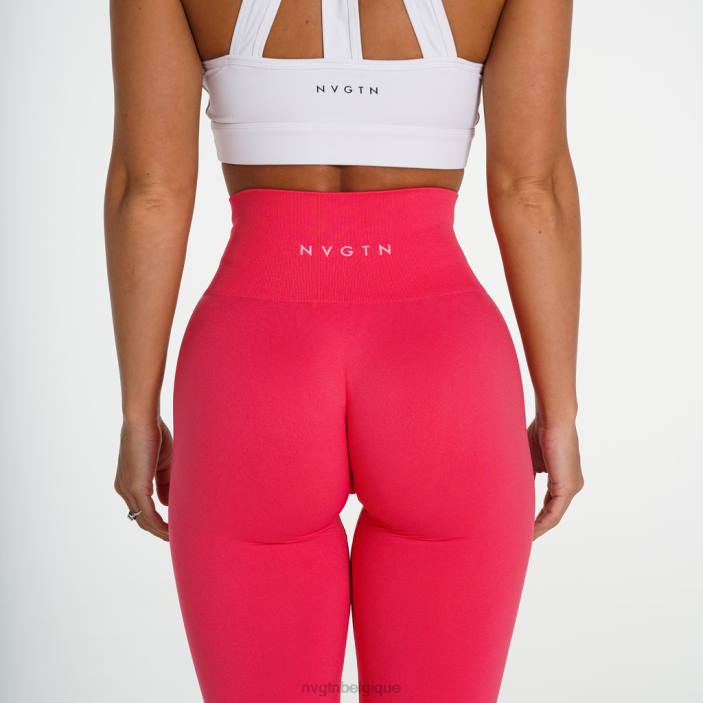 0LFV694 rose hawaïen aptitude NVGTN femmes leggings solides sans couture