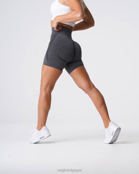 0LFV321 noir moucheté aptitude NVGTN femmes short contour sans coutures