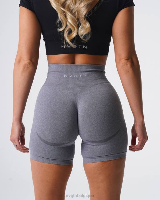 0LFV322 gris aptitude NVGTN femmes short contour sans coutures