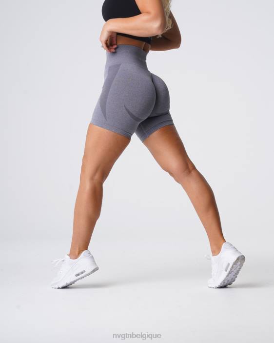 0LFV322 gris aptitude NVGTN femmes short contour sans coutures