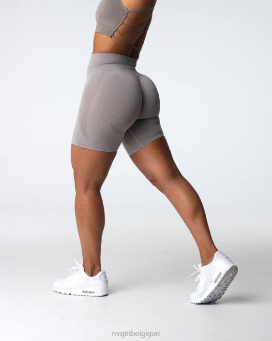 0LFV324 taupe aptitude NVGTN femmes short contour sans coutures