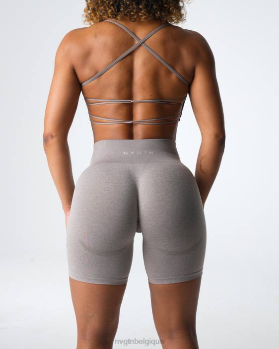 0LFV324 taupe aptitude NVGTN femmes short contour sans coutures