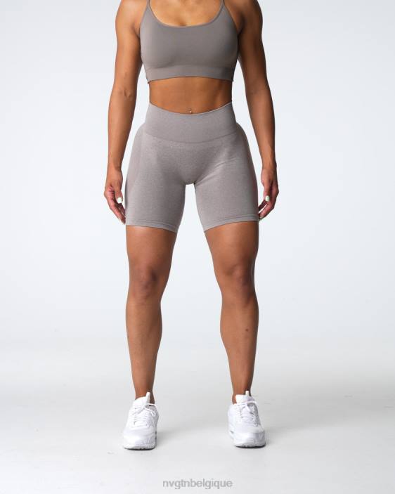0LFV324 taupe aptitude NVGTN femmes short contour sans coutures