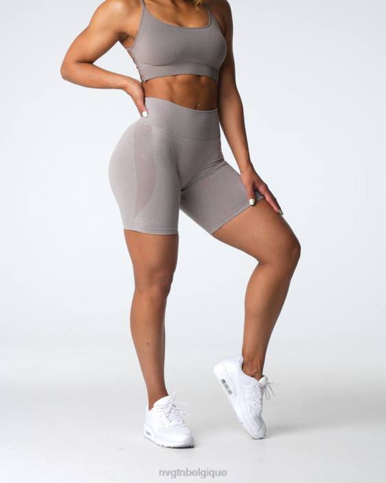 0LFV324 taupe aptitude NVGTN femmes short contour sans coutures