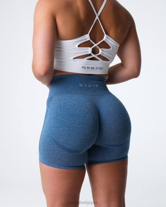 0LFV328 bleu ardoise aptitude NVGTN femmes short contour sans coutures
