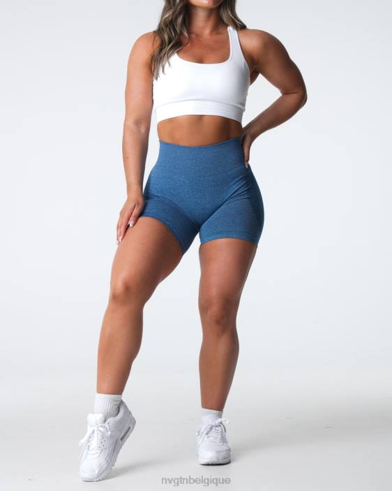 0LFV328 bleu ardoise aptitude NVGTN femmes short contour sans coutures
