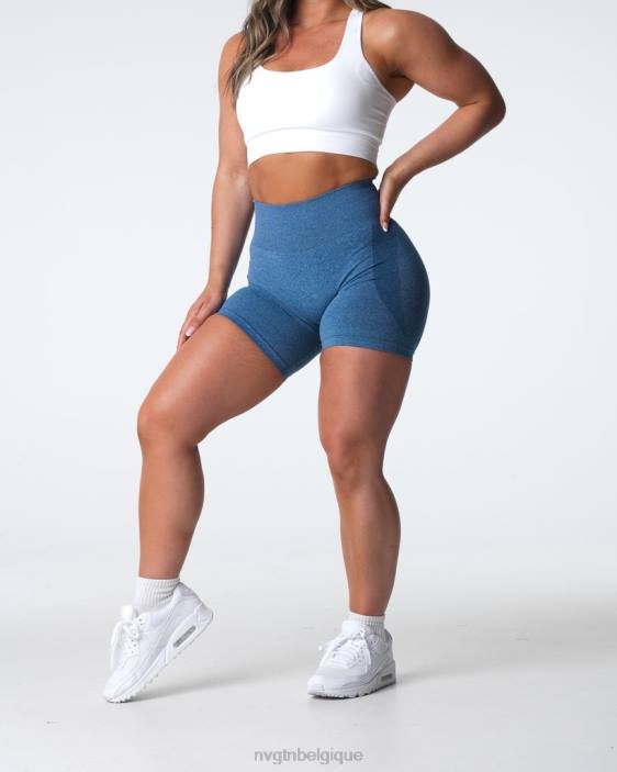0LFV328 bleu ardoise aptitude NVGTN femmes short contour sans coutures