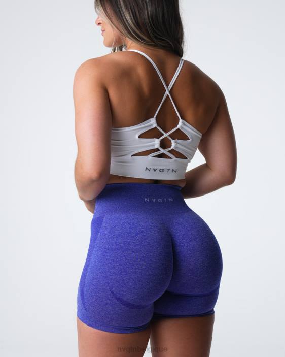 0LFV330 bleu électrique aptitude NVGTN femmes short contour sans coutures