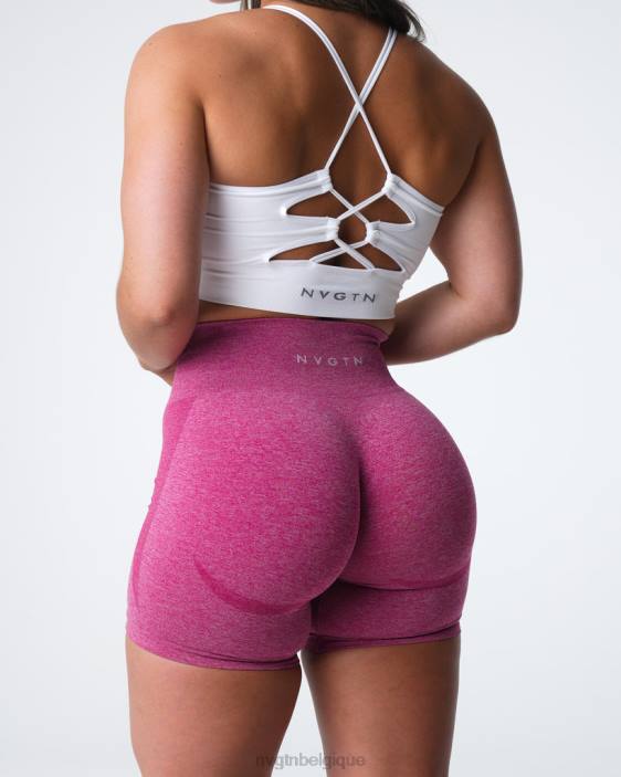 0LFV331 cramoisi aptitude NVGTN femmes short contour sans coutures