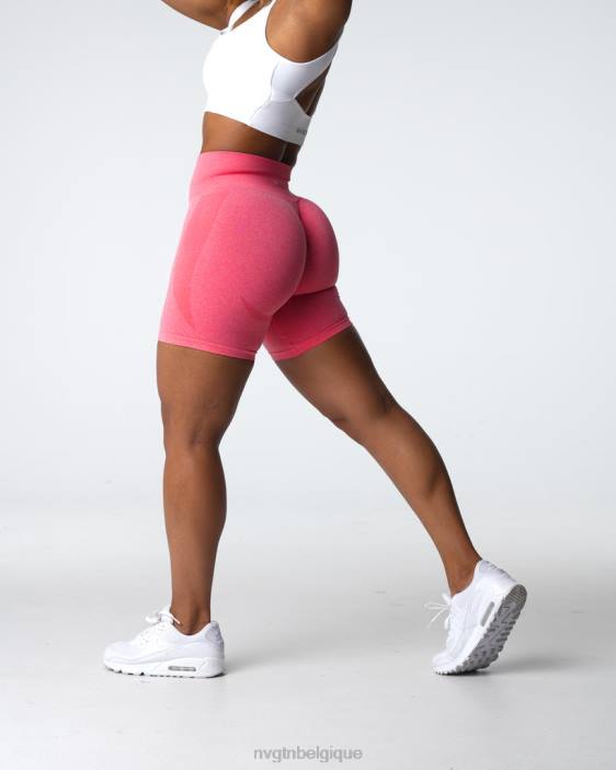0LFV333 corail aptitude NVGTN femmes short contour sans coutures