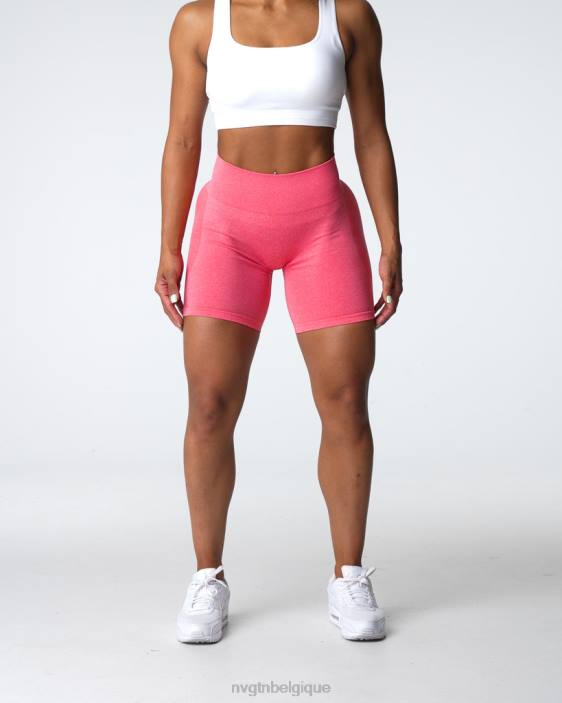 0LFV333 corail aptitude NVGTN femmes short contour sans coutures