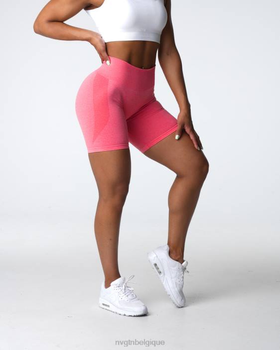 0LFV333 corail aptitude NVGTN femmes short contour sans coutures