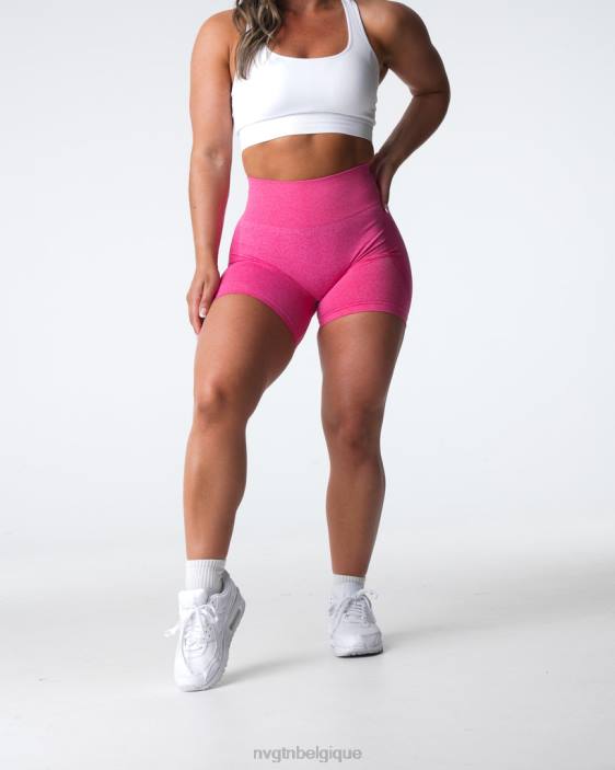 0LFV336 rose vif aptitude NVGTN femmes short contour sans coutures