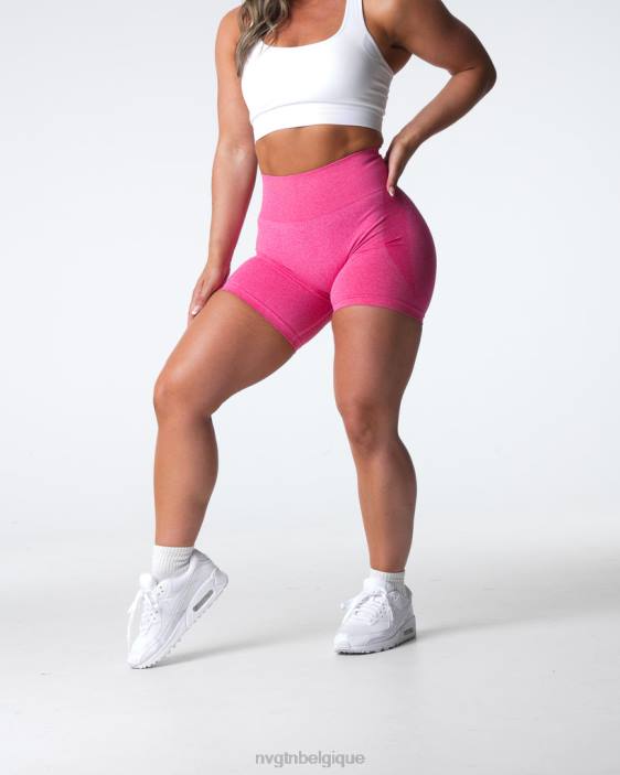 0LFV336 rose vif aptitude NVGTN femmes short contour sans coutures