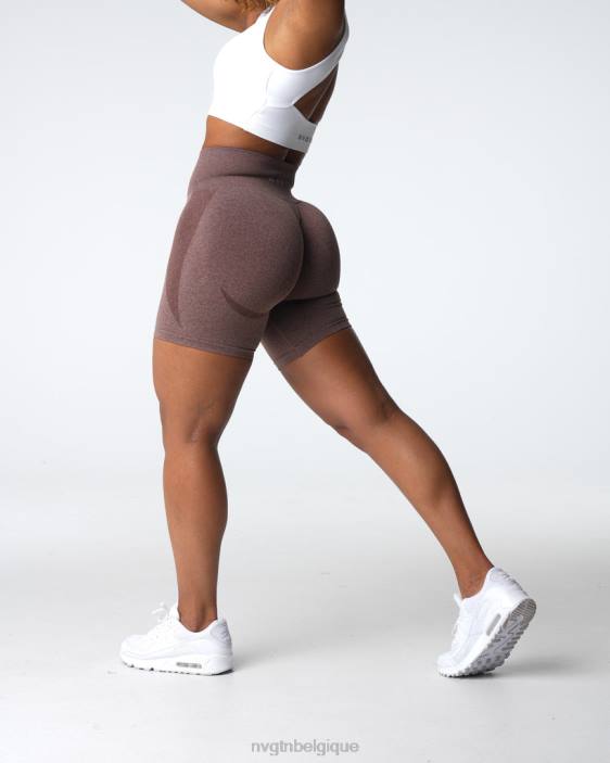 0LFV338 cacao aptitude NVGTN femmes short contour sans coutures