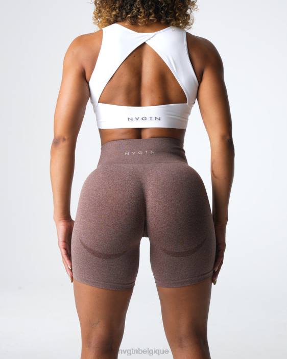 0LFV338 cacao aptitude NVGTN femmes short contour sans coutures