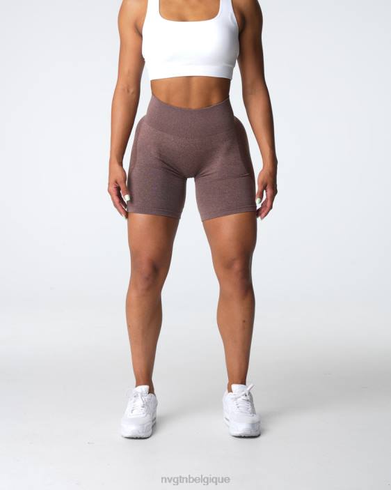 0LFV338 cacao aptitude NVGTN femmes short contour sans coutures