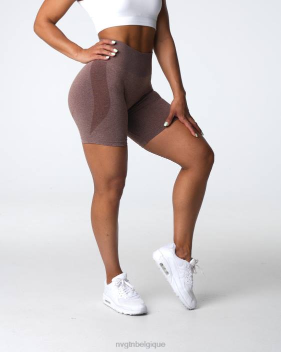 0LFV338 cacao aptitude NVGTN femmes short contour sans coutures