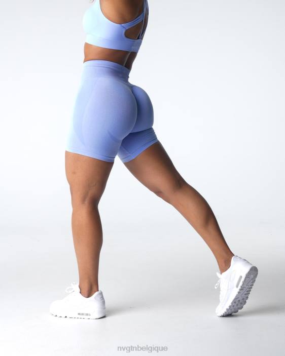 0LFV341 pervenche aptitude NVGTN femmes short contour sans coutures