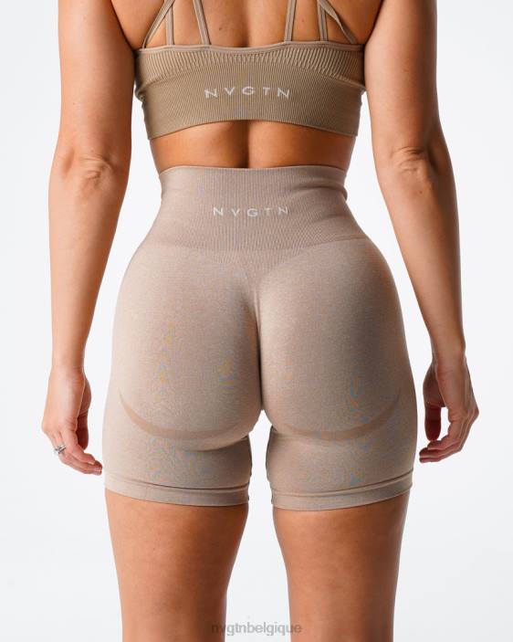 0LFV342 beige aptitude NVGTN femmes short contour sans coutures