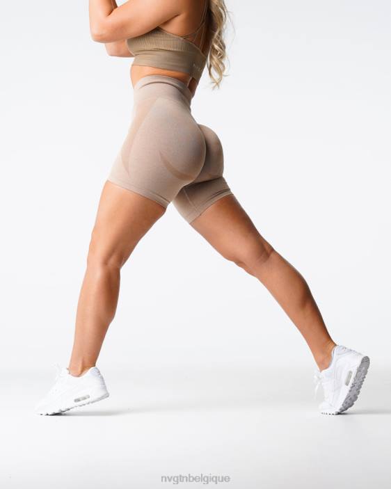 0LFV342 beige aptitude NVGTN femmes short contour sans coutures