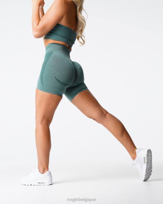 0LFV345 forêt verte aptitude NVGTN femmes short contour sans coutures