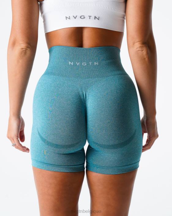 0LFV348 sarcelle aptitude NVGTN femmes short contour sans coutures