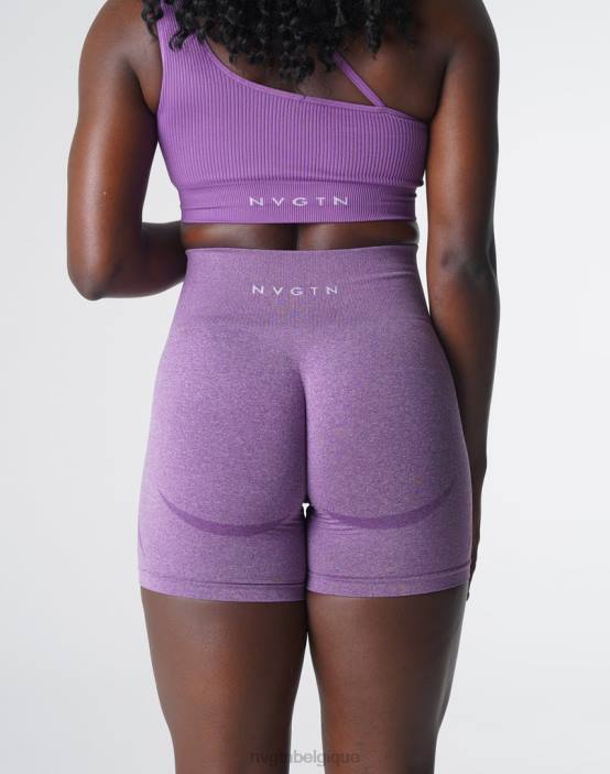 0LFV355 violet aptitude NVGTN femmes short contour sans coutures