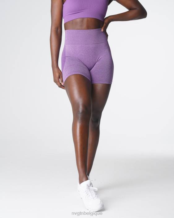 0LFV355 violet aptitude NVGTN femmes short contour sans coutures