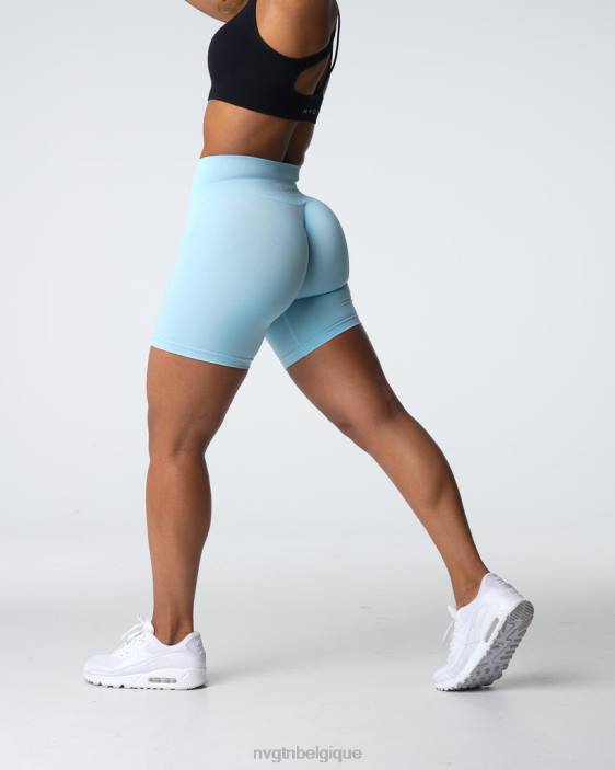 0LFV360 bleu pastel aptitude NVGTN femmes short pro sans couture