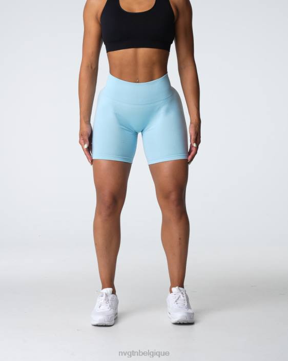 0LFV360 bleu pastel aptitude NVGTN femmes short pro sans couture