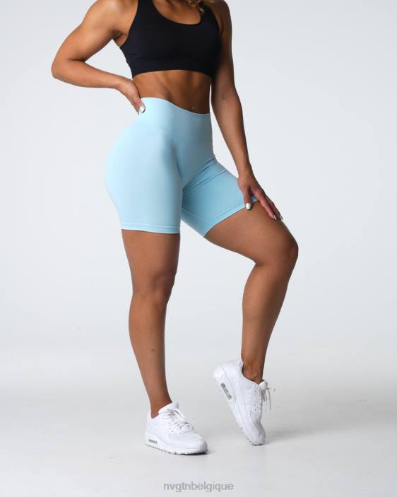 0LFV360 bleu pastel aptitude NVGTN femmes short pro sans couture