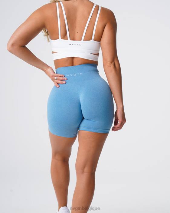 0LFV366 bleu ciel aptitude NVGTN femmes short pro sans couture