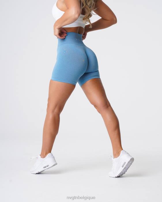0LFV366 bleu ciel aptitude NVGTN femmes short pro sans couture