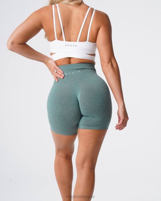 0LFV370 forêt verte aptitude NVGTN femmes short pro sans couture