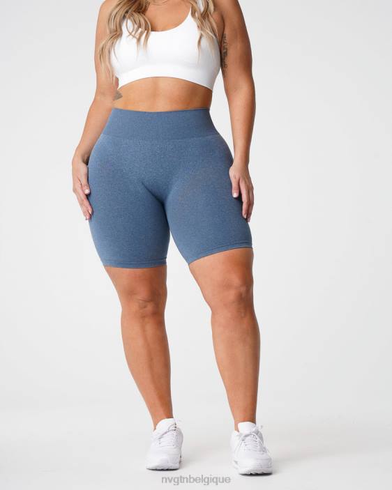 0LFV371 bleu ardoise aptitude NVGTN femmes short pro sans couture