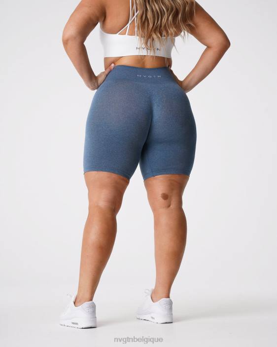 0LFV371 bleu ardoise aptitude NVGTN femmes short pro sans couture