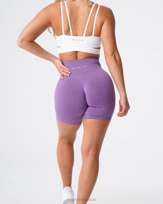 0LFV373 violet aptitude NVGTN femmes short pro sans couture