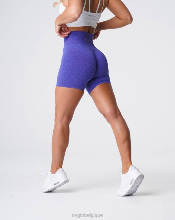 0LFV374 bleu électrique aptitude NVGTN femmes short pro sans couture