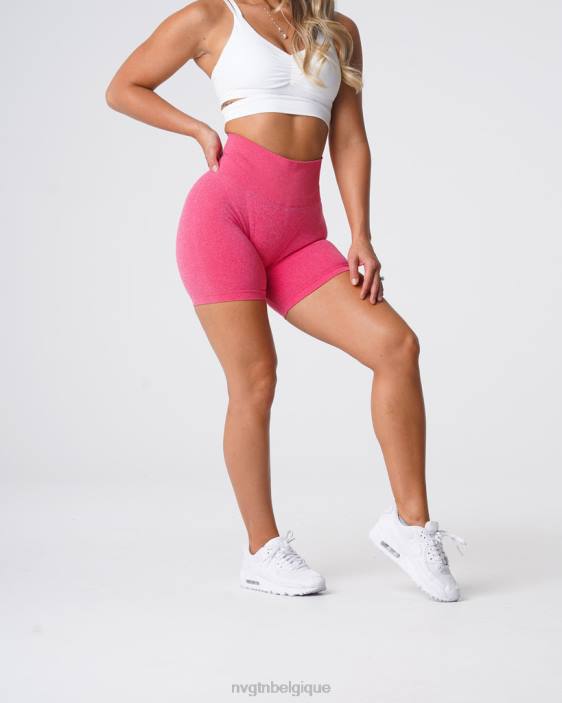 0LFV375 rose vif aptitude NVGTN femmes short pro sans couture