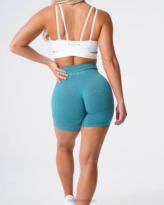 0LFV380 sarcelle aptitude NVGTN femmes short pro sans couture