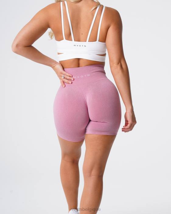 0LFV384 rose pastel aptitude NVGTN femmes short pro sans couture