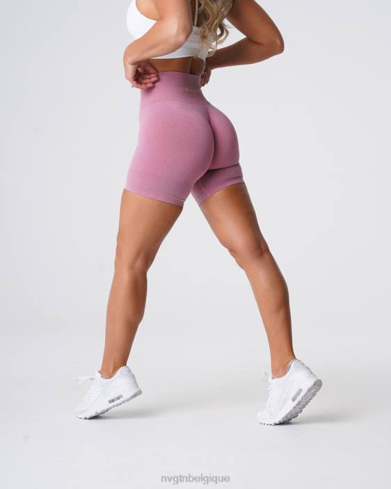 0LFV384 rose pastel aptitude NVGTN femmes short pro sans couture