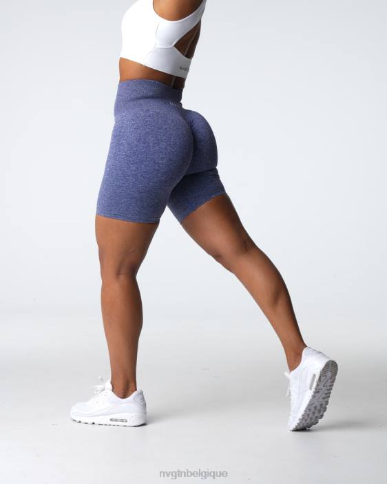 0LFV400 indigo aptitude NVGTN femmes short froissé sans coutures