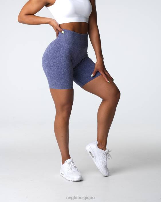 0LFV400 indigo aptitude NVGTN femmes short froissé sans coutures