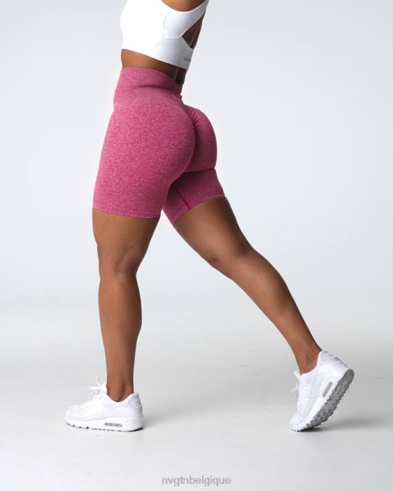 0LFV404 cramoisi aptitude NVGTN femmes short froissé sans coutures