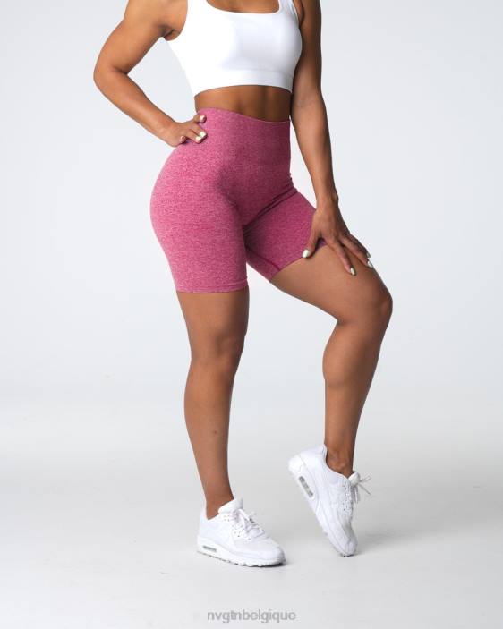 0LFV404 cramoisi aptitude NVGTN femmes short froissé sans coutures